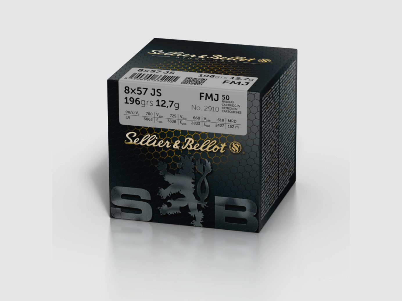 Sellier & Bellot 114462 8x57 IS FMJ 12,7g 196grs. 50er