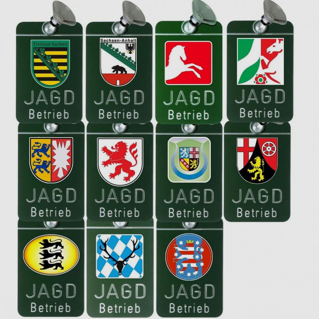 Autoschild Jagdbetrieb Bundesland