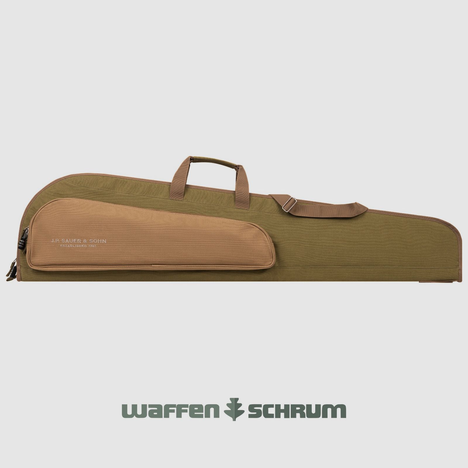Sauer Büchsenfutteral Canvas Kurz 119 cm - Sepia 119 x 29,5 x 8 cm