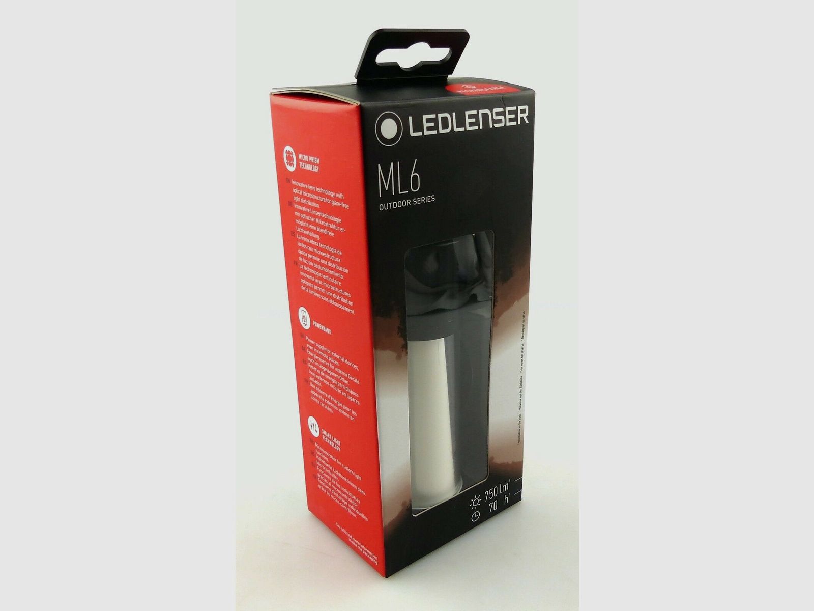 Ledlenser 500929 ML6 Lampa LED do użytku na zewnątrz Lampa kempingowa 750 lumenów