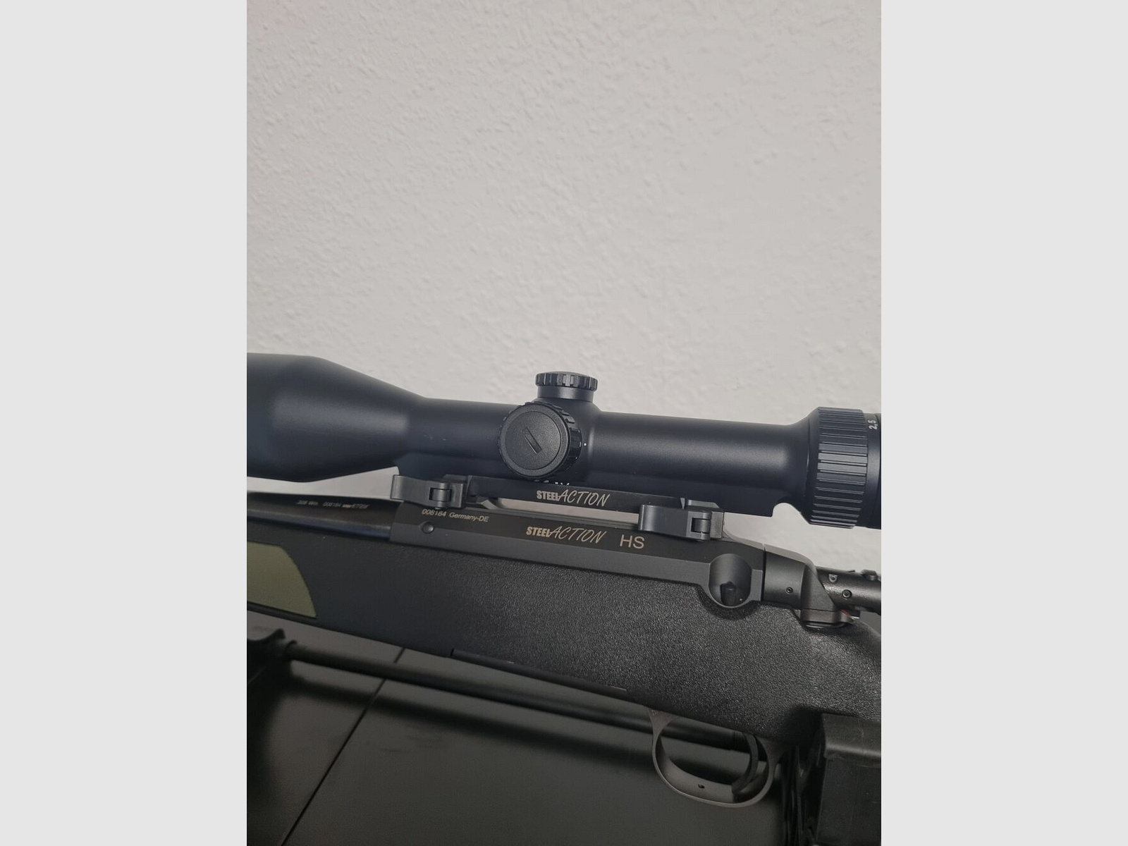 Steel action HS .308, mount, silencer, Minox 3-15x56 S