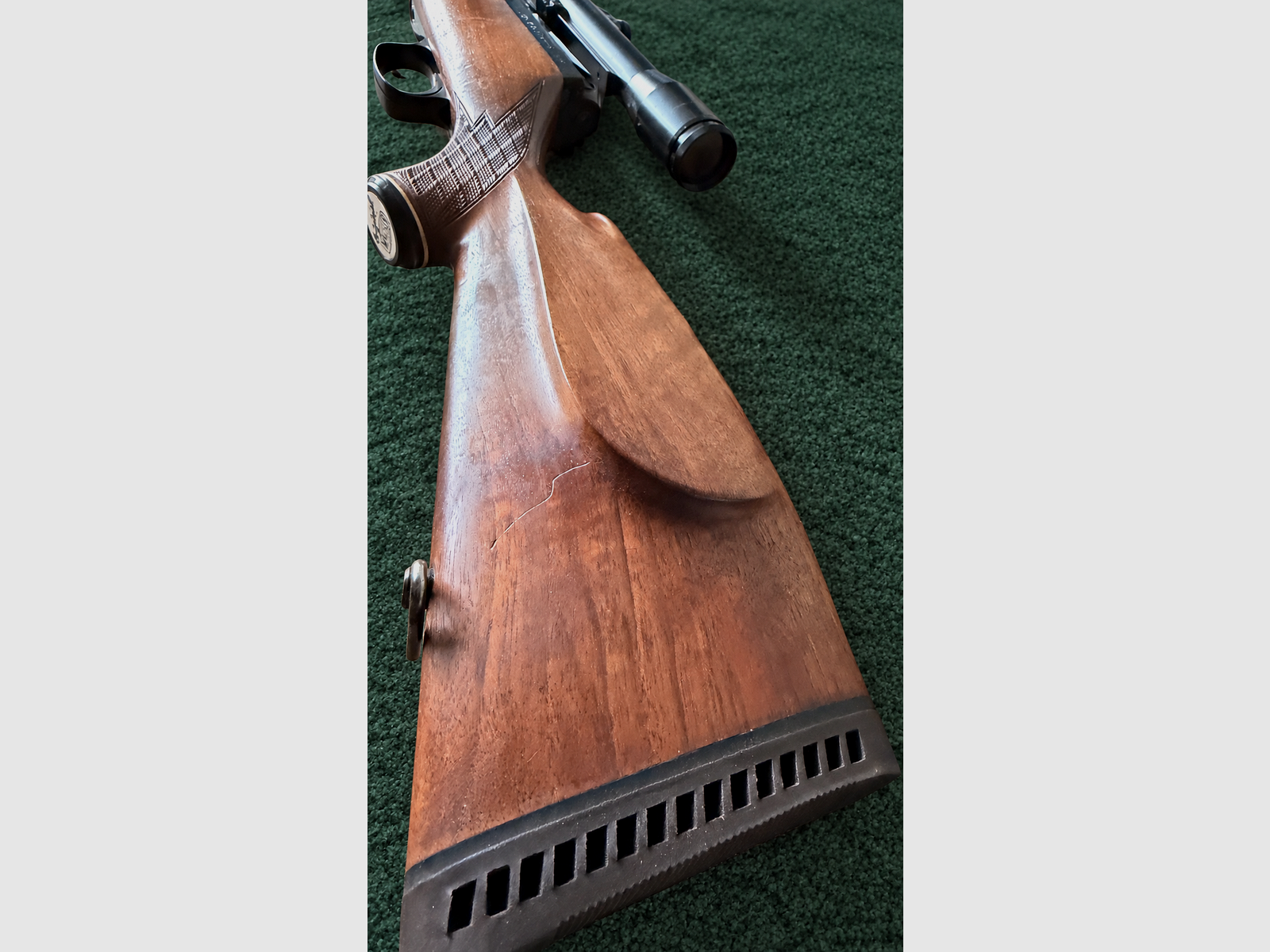 Mauser Modell 66 bolt-action rifle .375 H&H Magnum with Schmidt & Bender 6×42 scope, zdjęcie 5 z 11