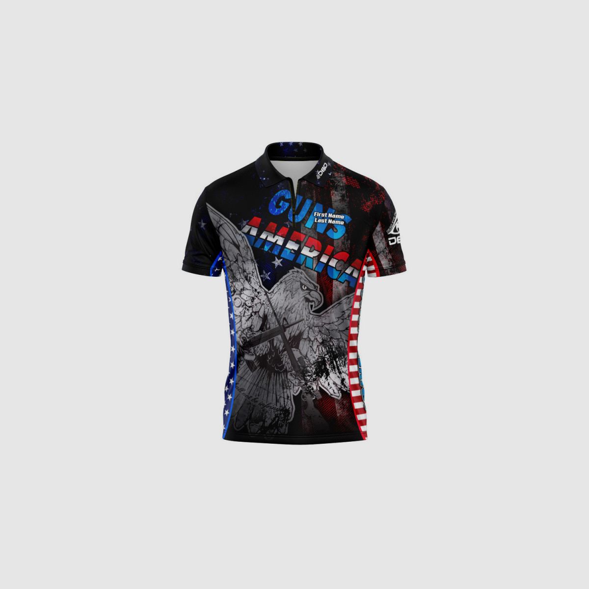 DED Guns America T-Shirt, Größe: 4XL, Benutzerdefinierter Name: Mit Benutzerdefiniertem Namen, Kleidungstyp: Damen, Bild 1 von 3