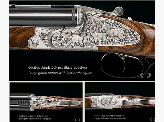 KRIEGHOFF Mehrpreis für Neuwaffe Gravur: Seitenplatte II Optima-Ultra-Classic-Hubertus