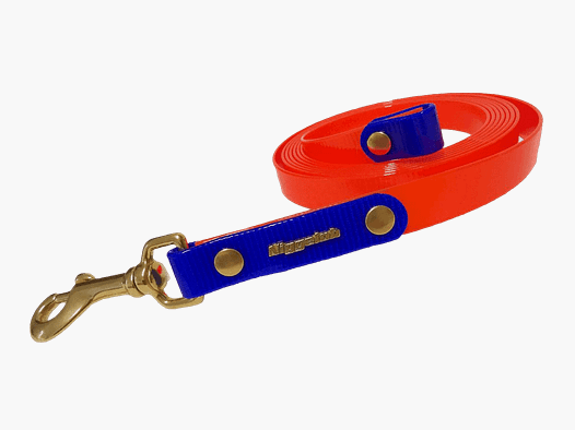 Laisse de traîne et d'entraînement Niggeloh BioThane Glossy