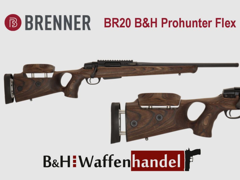 Brenner BR20 B&H Prohunter Flex Lochschaft Schaftrücken- & Längenverstellung Jagd Sport Damenschaft