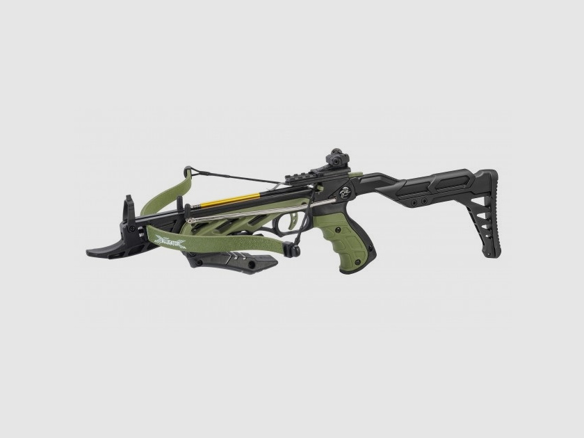 Buchner Pistolenarmbrust Alligator II grün m. Schulterstütze Armbrust