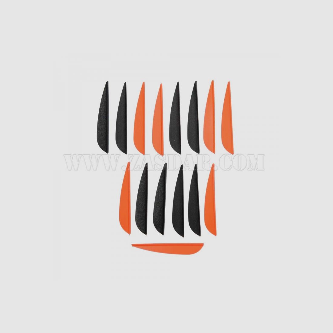 Plumes en plastique Bjorn 2.5” P. 12 pcs
