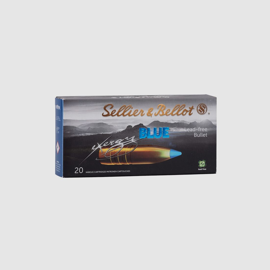 Sellier & Bellot 6,5 Creedmoor Exergy Blue 7,8g/120grs Cartucce per Fucile Senza Piombo
