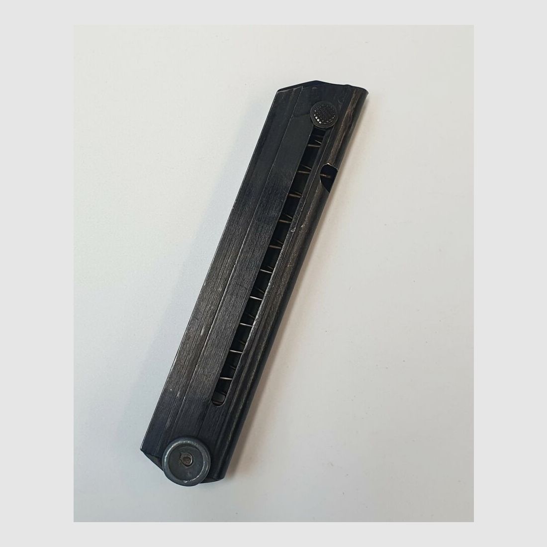 VEB Ernst-Thälmann-Werk Suhl Originalmagazin DDR VoPo für Pistole Mauser P08 - 9mmLuger - 8 Schuss