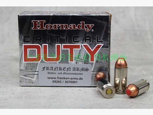Hornady .40 S&W Critical Duty 175gr. 20 pièces Prix dégressifs