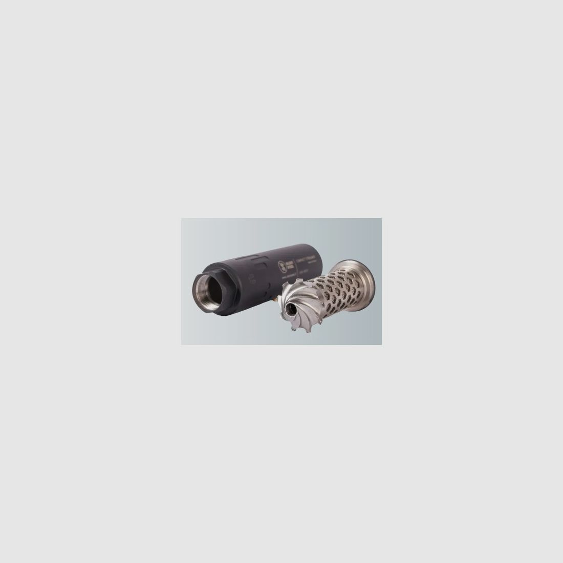 Silent Steel Tactical Package Compact Streamer stainless steel body + Flow suppression unit 5.56 Black, Bild 3 von 9