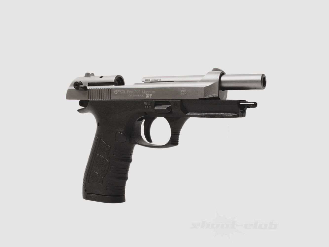 Ekol P92 Magnum schreckschusspistool 9mm PAK Titan knalpatronen
