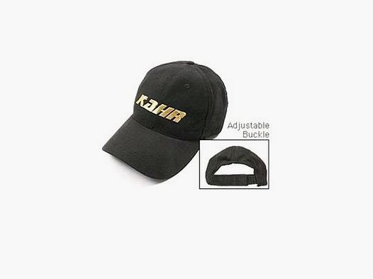 Kappe schwarz Logo goldfarben Original Kahr