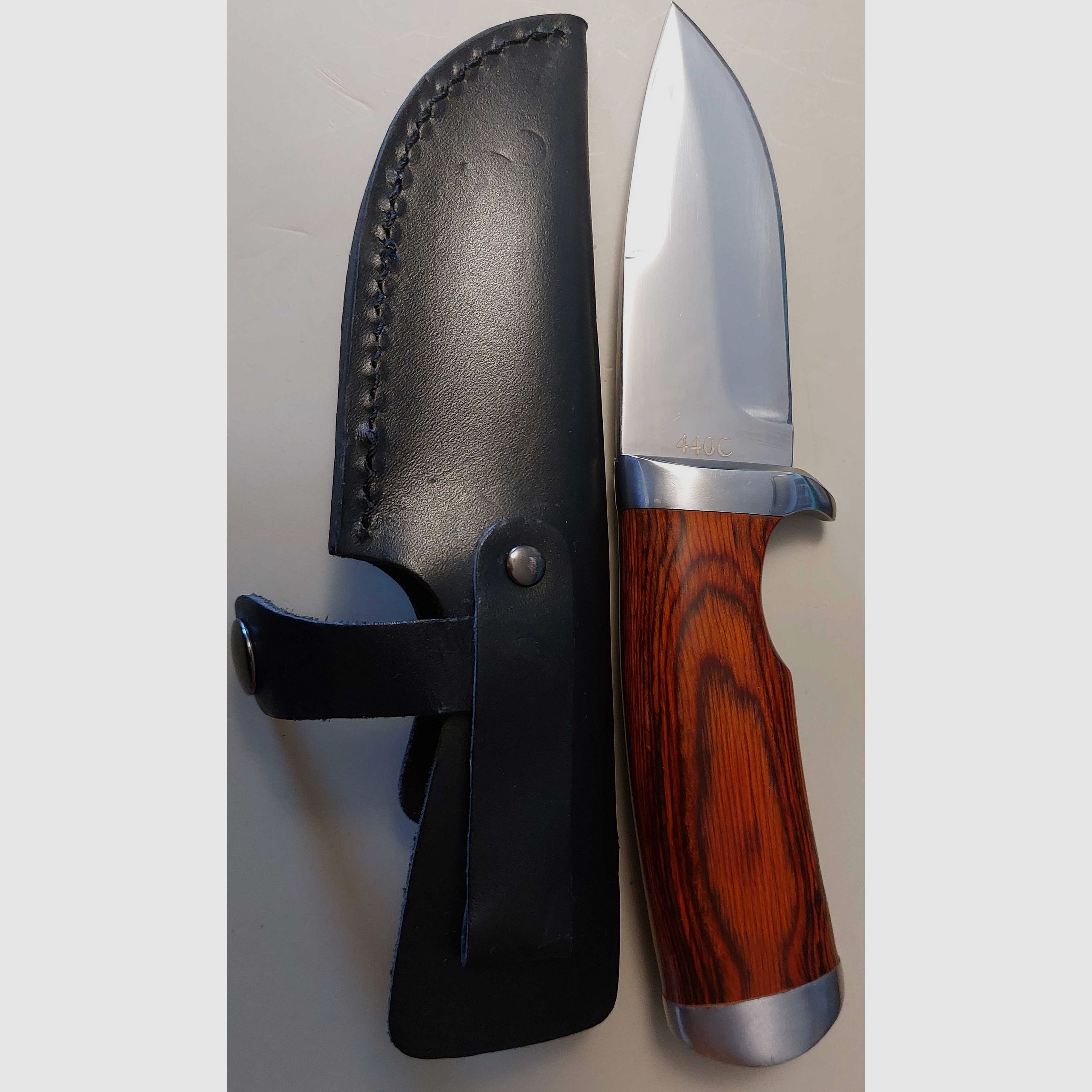 ED MAHONY Cocobolo Hunter, Jagdmesser 440C