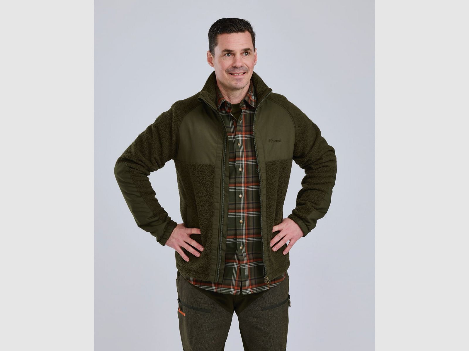 Giacca in pile Moss Green Pinewood 5366 L, immagine 5 di 8