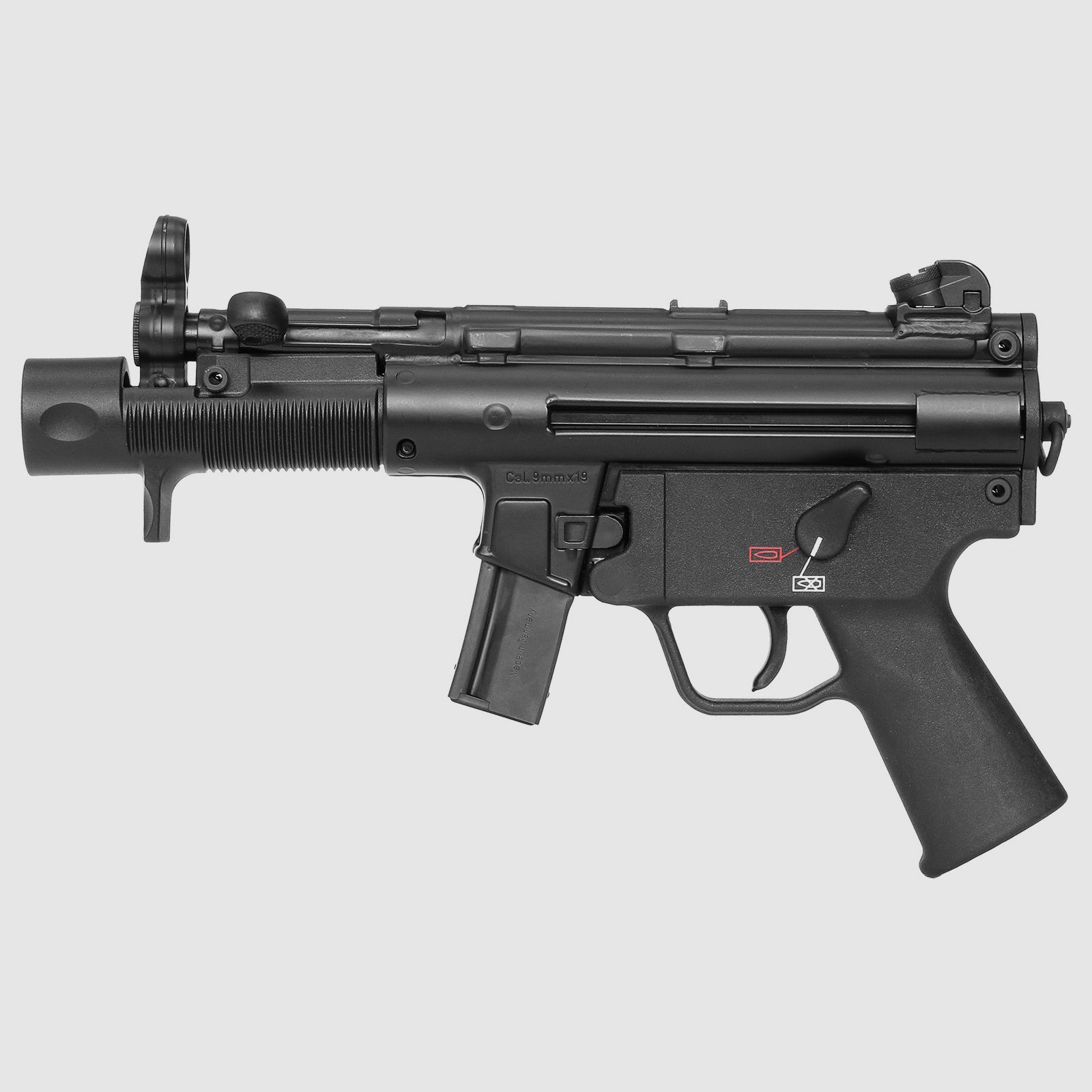 Heckler & Koch HK Pistole SP5K sowie umklappbare Schulterstütze