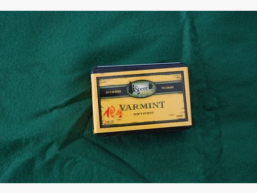 Geschosse     .224 / 5,6 mm 70 gr / 4,5 g Speer Halbspitz Geschosse 100 Stück