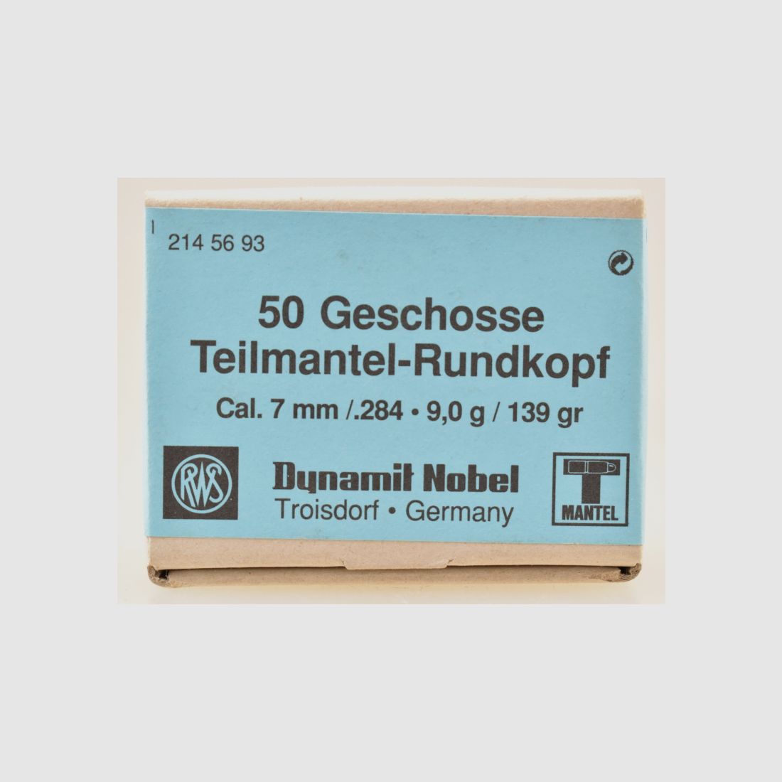 50 RWS Geschosse .284 - 139gr. Teilmantel # 2145693