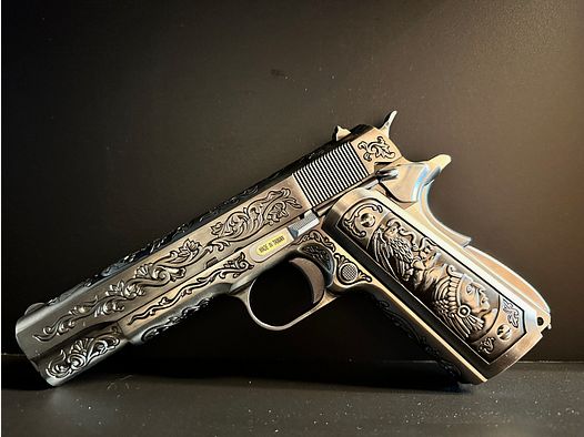 M1911 Etched Full Metal GBB WE mit Zubehör