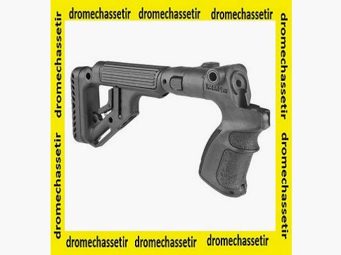 Crosse Pliante avec appuie joue reglable Fab Defense pour Mossberg 500 et maverick 88, noir