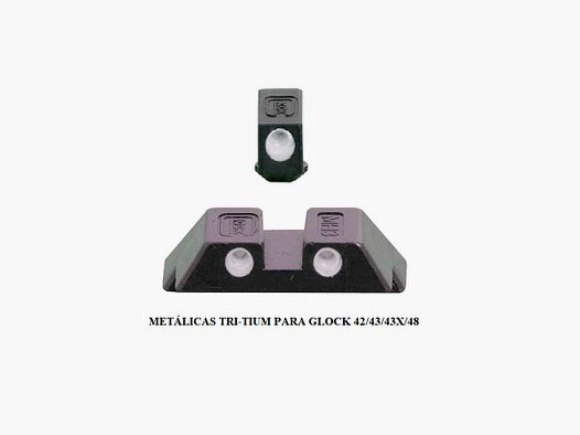 ALZA + PUNTO MIRA GLOCK 43/43X/48 TRITIUM 6.1 MM