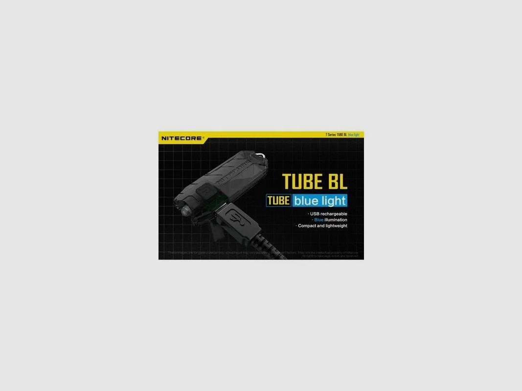 Nitecore TUBE BL blaue Taschenlampe, Bild 3 von 4