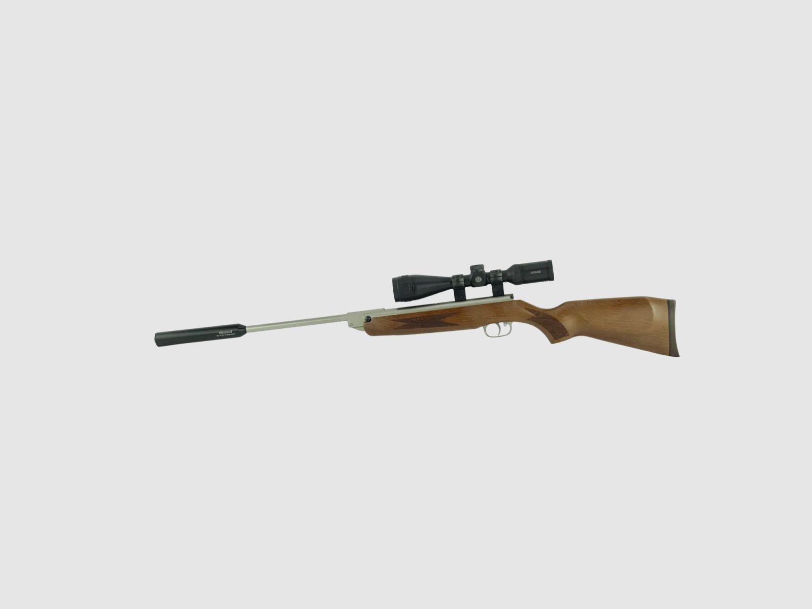 Weihrauch HW 30 K luxury nickel 4.5mm diabolo #as new including scope and silencer