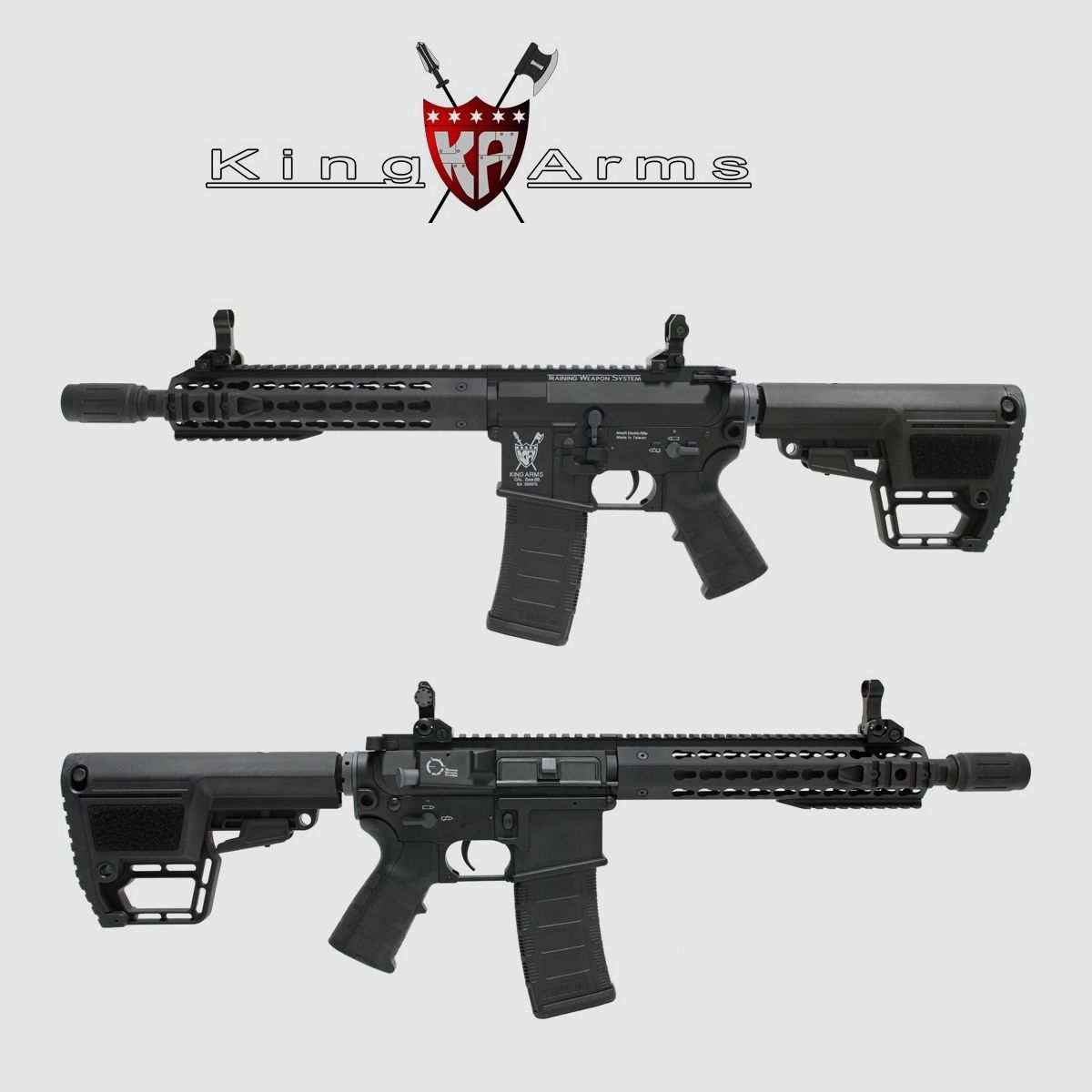 Submachine Gun King Arms TWS M4 KeyMod CQB Black AEG – 6mm