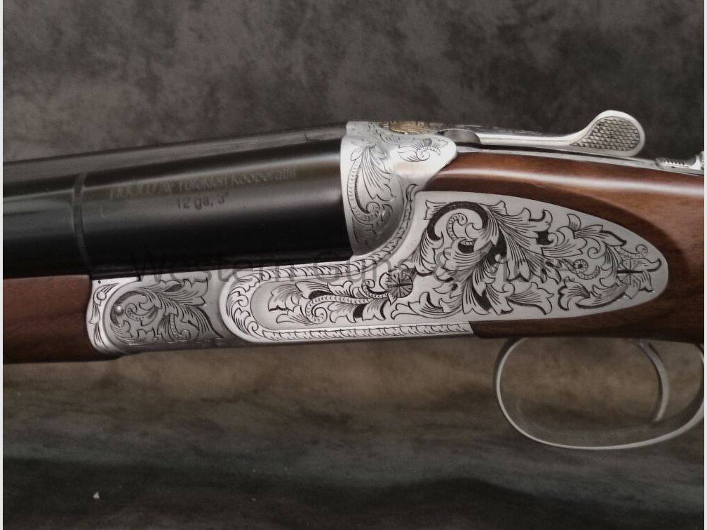 Huglu Mod.200AC Silber voll Graviert "Coachgun"