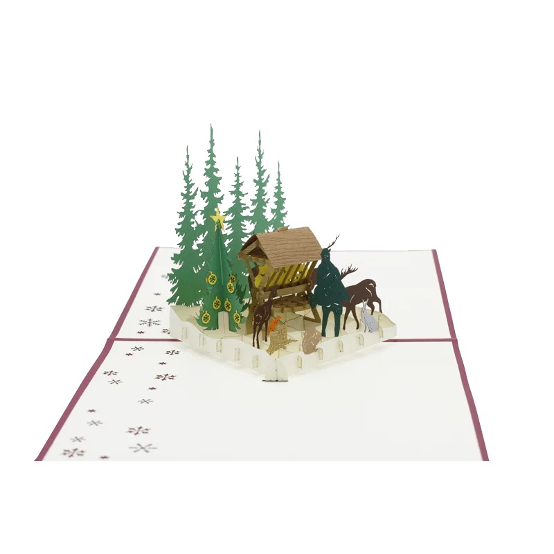 Carte Pop-Up "Râtelier" Édition de Noël, image 3 sur 4