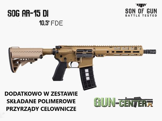 Karabin samopowtarzalny SOG AR-15 kal. 5,56x45mm / .223 Rem., lufa 10,5" FDE