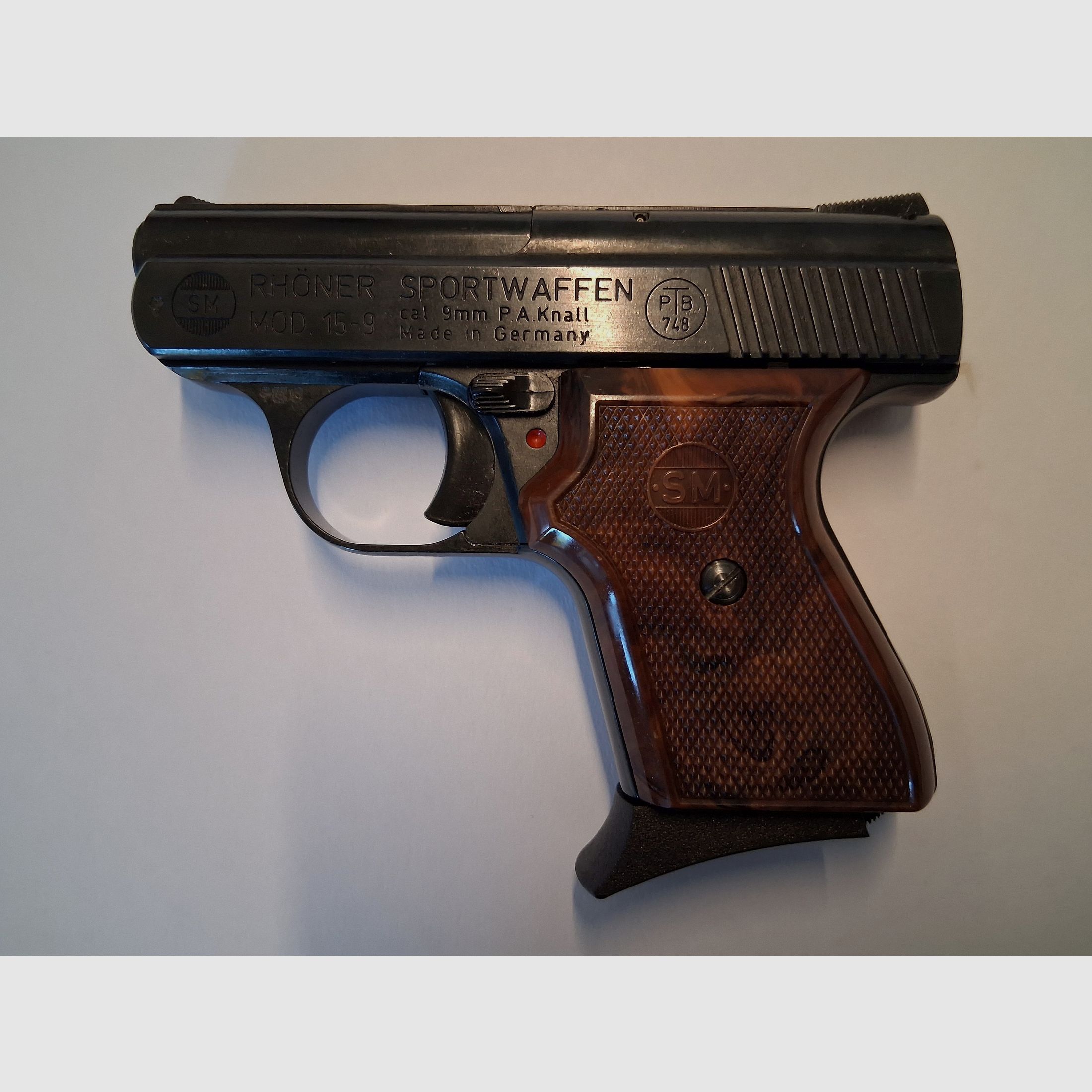 Kolekcjonerzy, uwaga!!! Rarytas!!! Rhöner SM 15-9 kal. 9 mm P.A.K. PTB-748, magazynek zapasowy, stan TOP