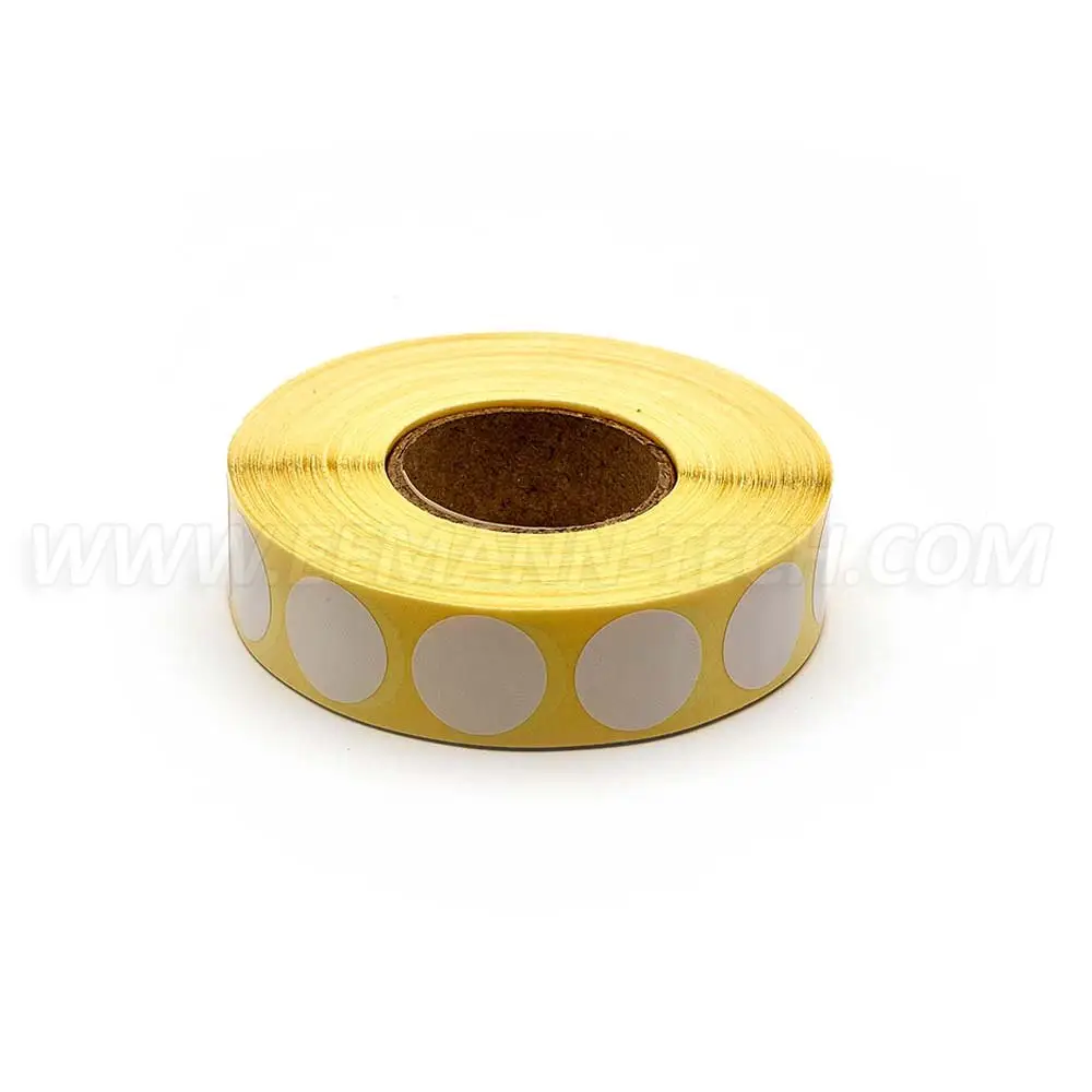 Rouleau de 1000 Patchs, Gommettes diamètre 20mm Blancs