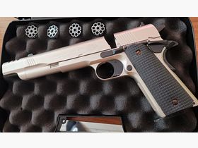 Colt Government 1911 A1 Nickel Co2 4.5mm very rare