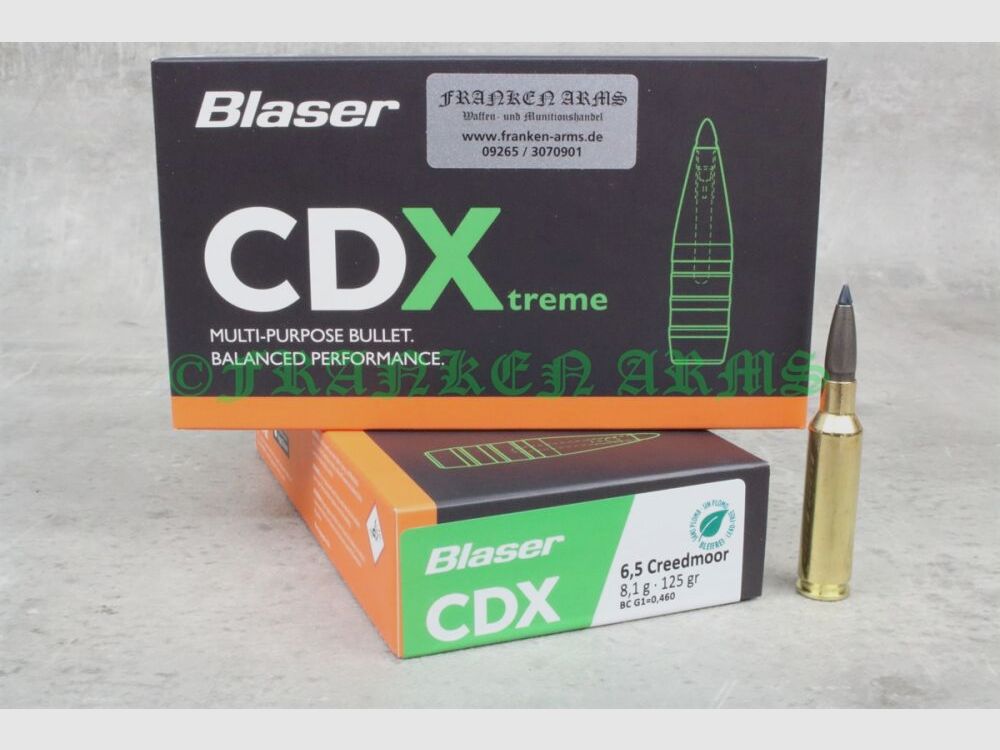 Blaser CDX 6,5 Creedmoor 125gr. 8,1g 20 sztuk
