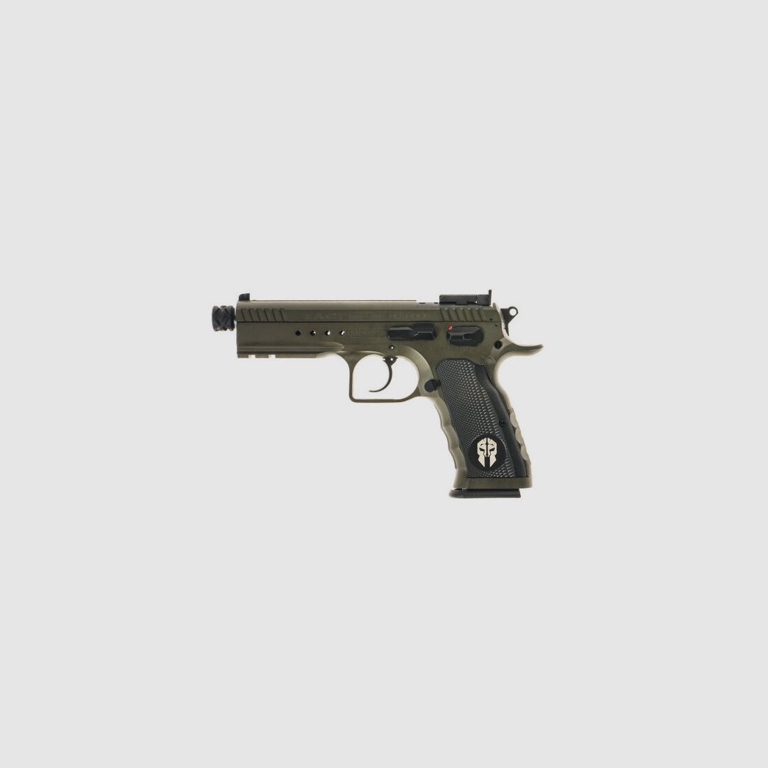 Tanfoglio Pistole T97L Tactical Pro, olivgrün, 4.92″