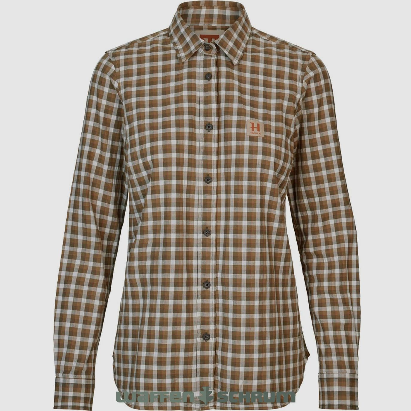 Camisa Härkila Fjell Check Verde Oliva Oscuro