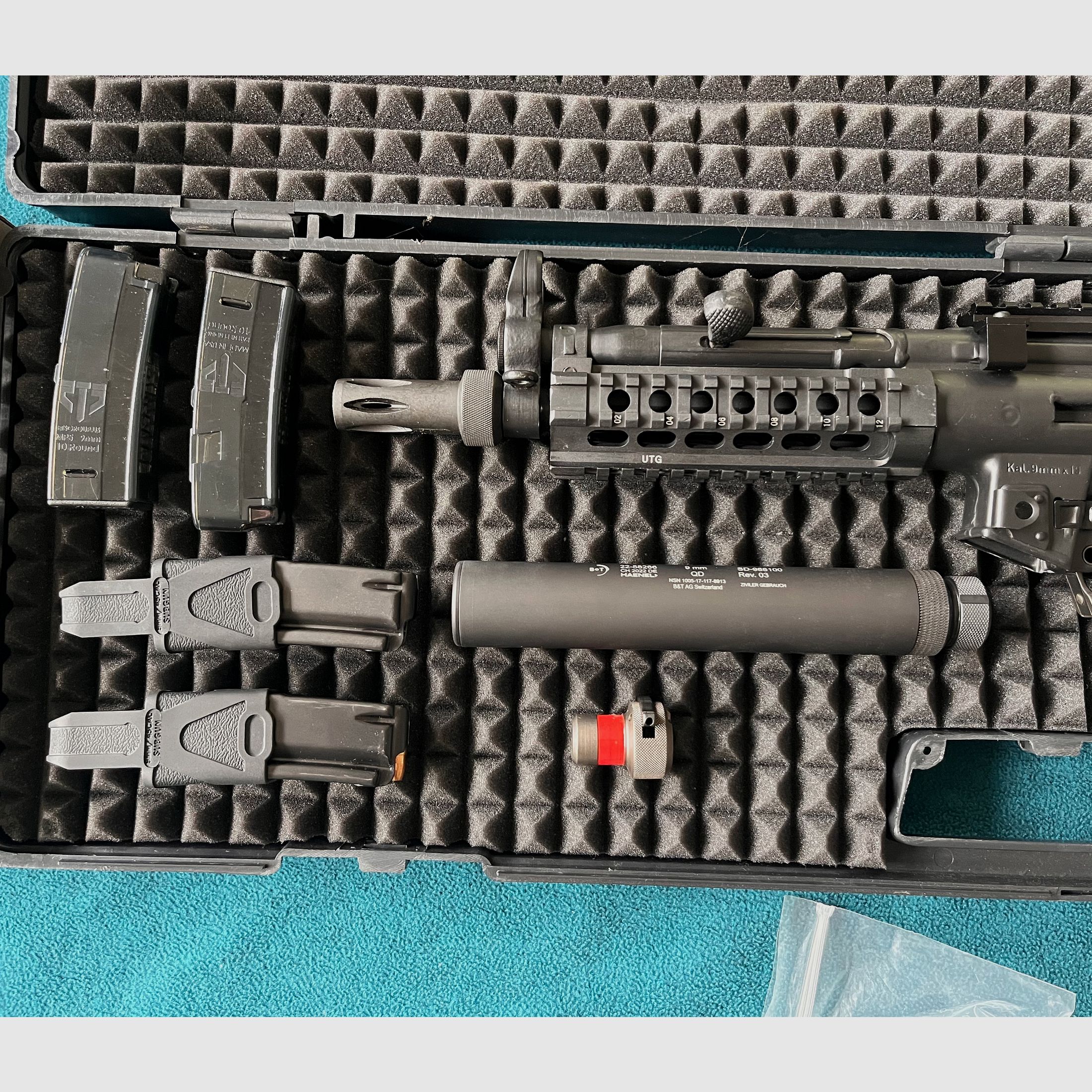 MKE T94 MP5/SP5 Büchse mit B&T QD Schalldämpfer und Zubehör 