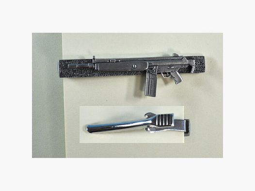 H&K Sturmgewehr G3 Fallschirmjäger-Version als Krawattenklammer