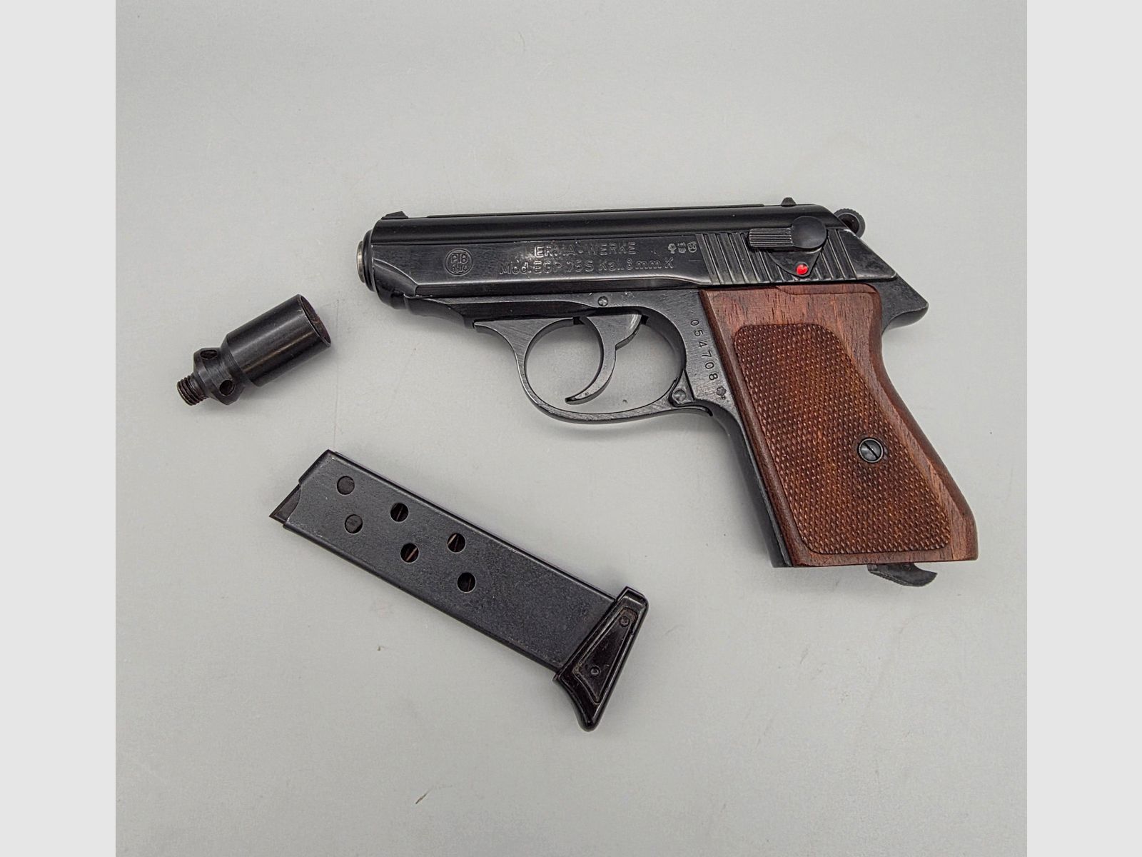 SRS blank firing pistol Erma EGP 75 S proof 1980 in caliber 8mmK PTB 69/4