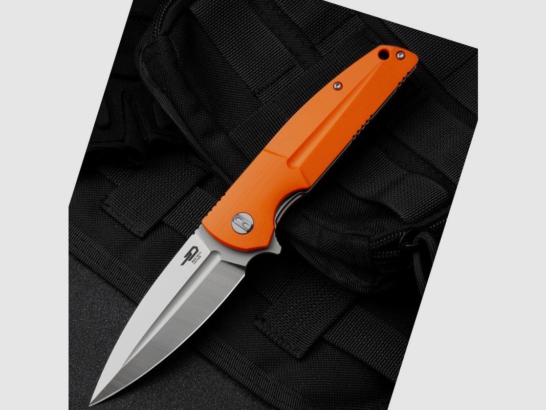 Bestech Knife Fin orange satin, image 2 of 20