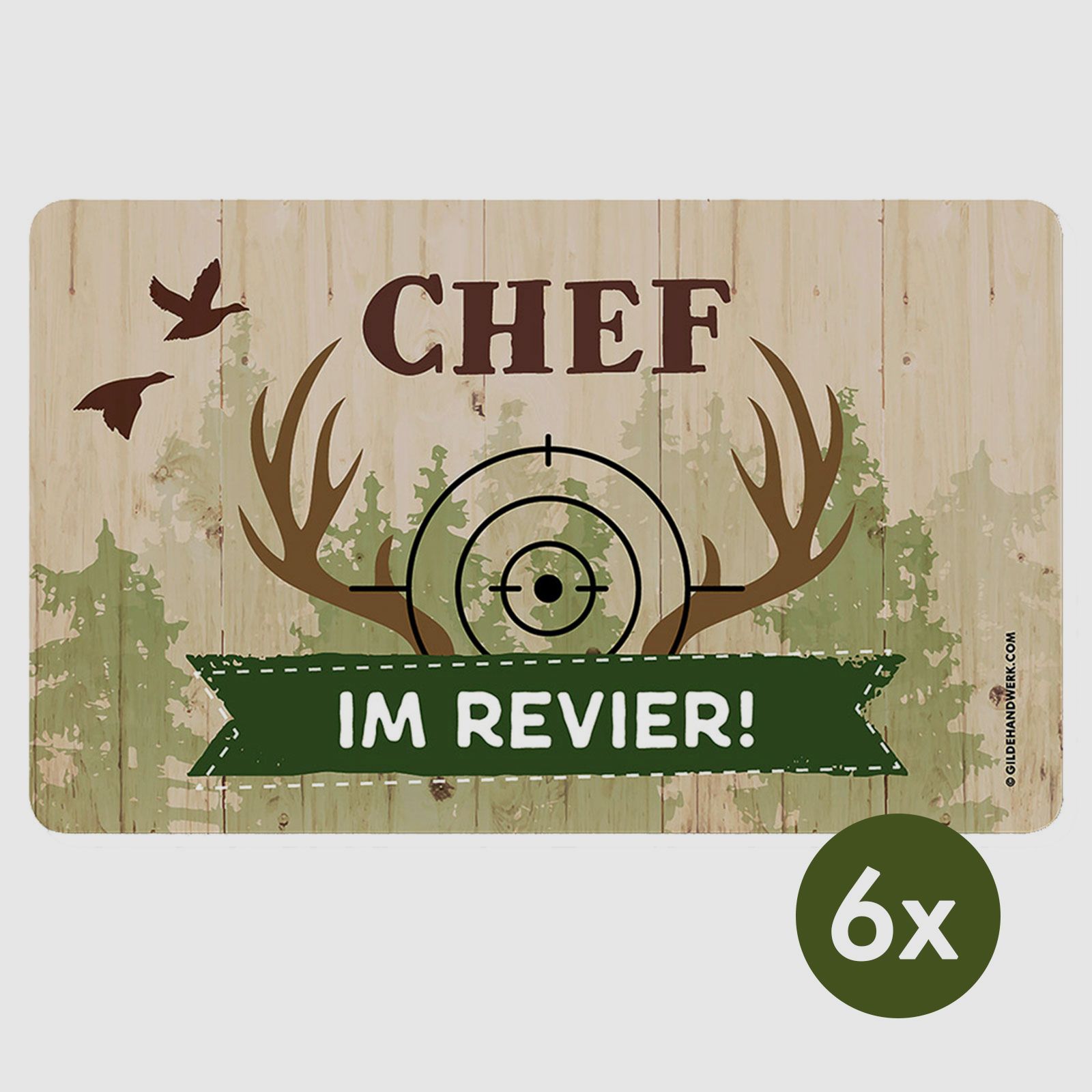 Frühstücksbrettchen ''Chef im Revier''