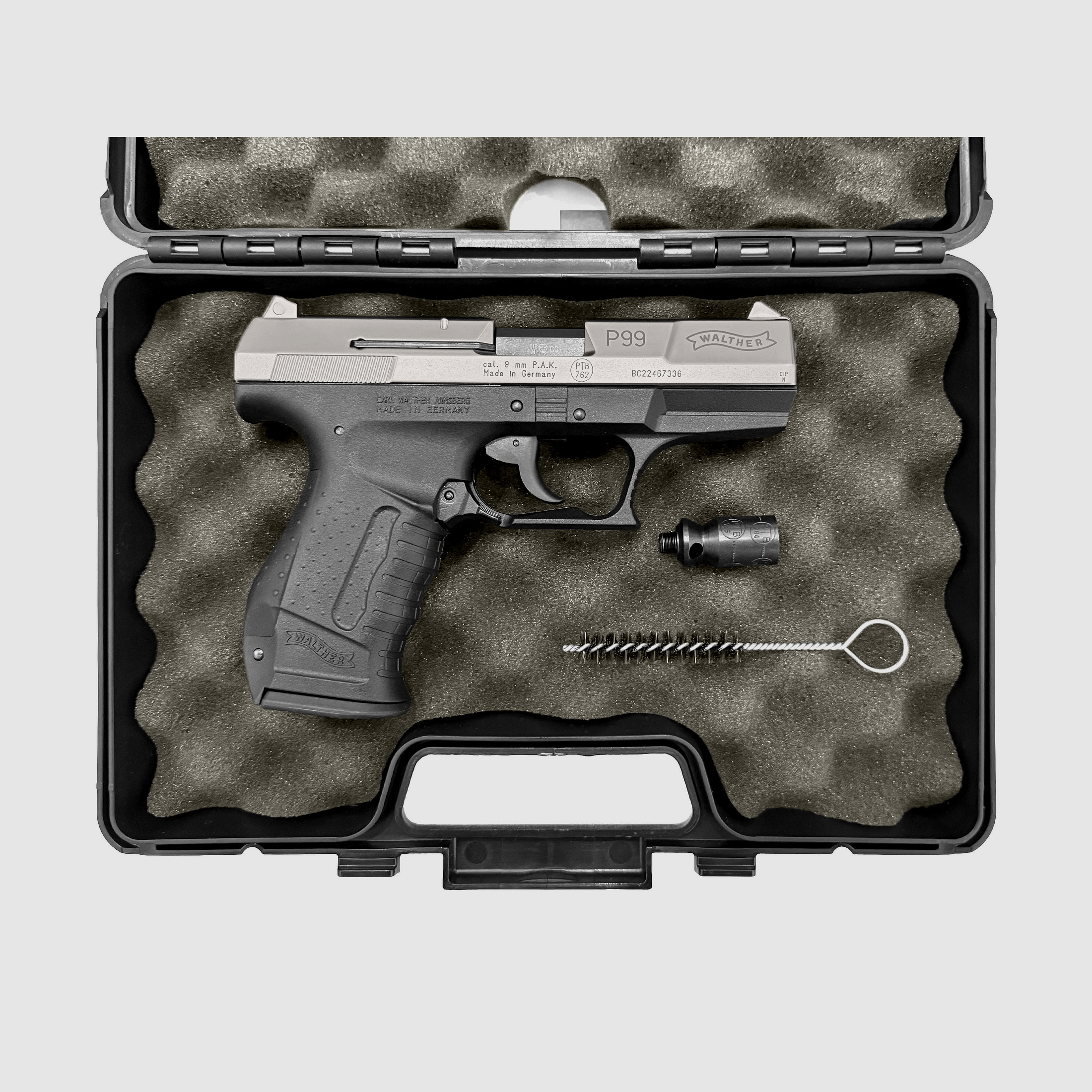 Pistola de fogueo Walther P99 9mm P.A.K. Bicolor - NUEVA