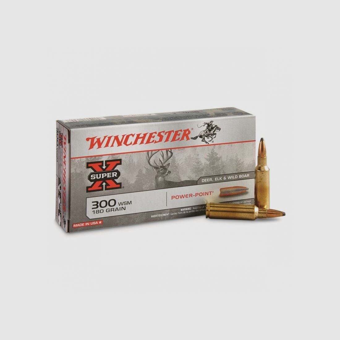 Munitions Winchester 300 WSM power point 180gr