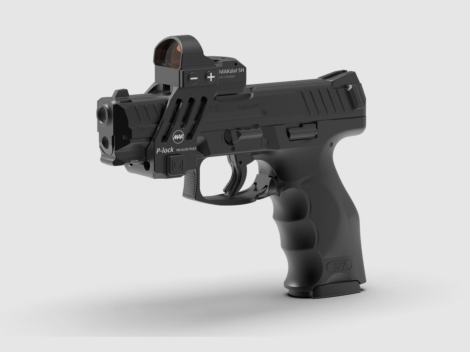 MAK P-LOCK - Montaggio per mirini reflex per pistole