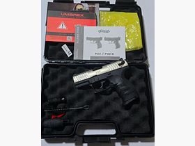 Walther P22 Q Nickel 9mm PAK blank firing