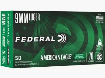 Federal American Eagle Indoor Range Training 9mm Luger 70GR IRT 50 cartuchos