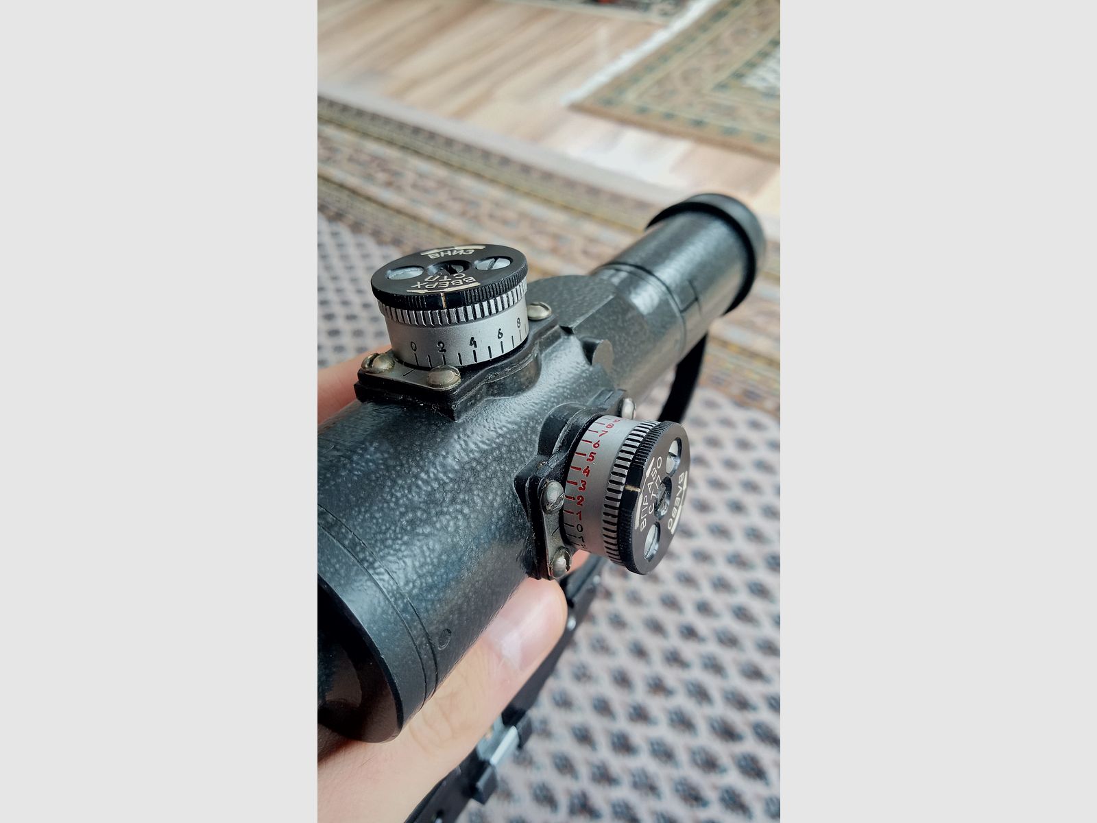 6x24 SVD Zielfernrohr Optik für Dragunov / Hergestellt in Weißrussland / Bedingt Yunker möglich // SVU Tigr PSOP PSO-1M2 PSO-Scope