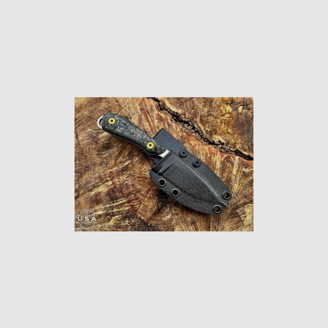 Diverse Feststehendes Messer M1 Caper PVD Black LIMITED 7,6cm Klinge